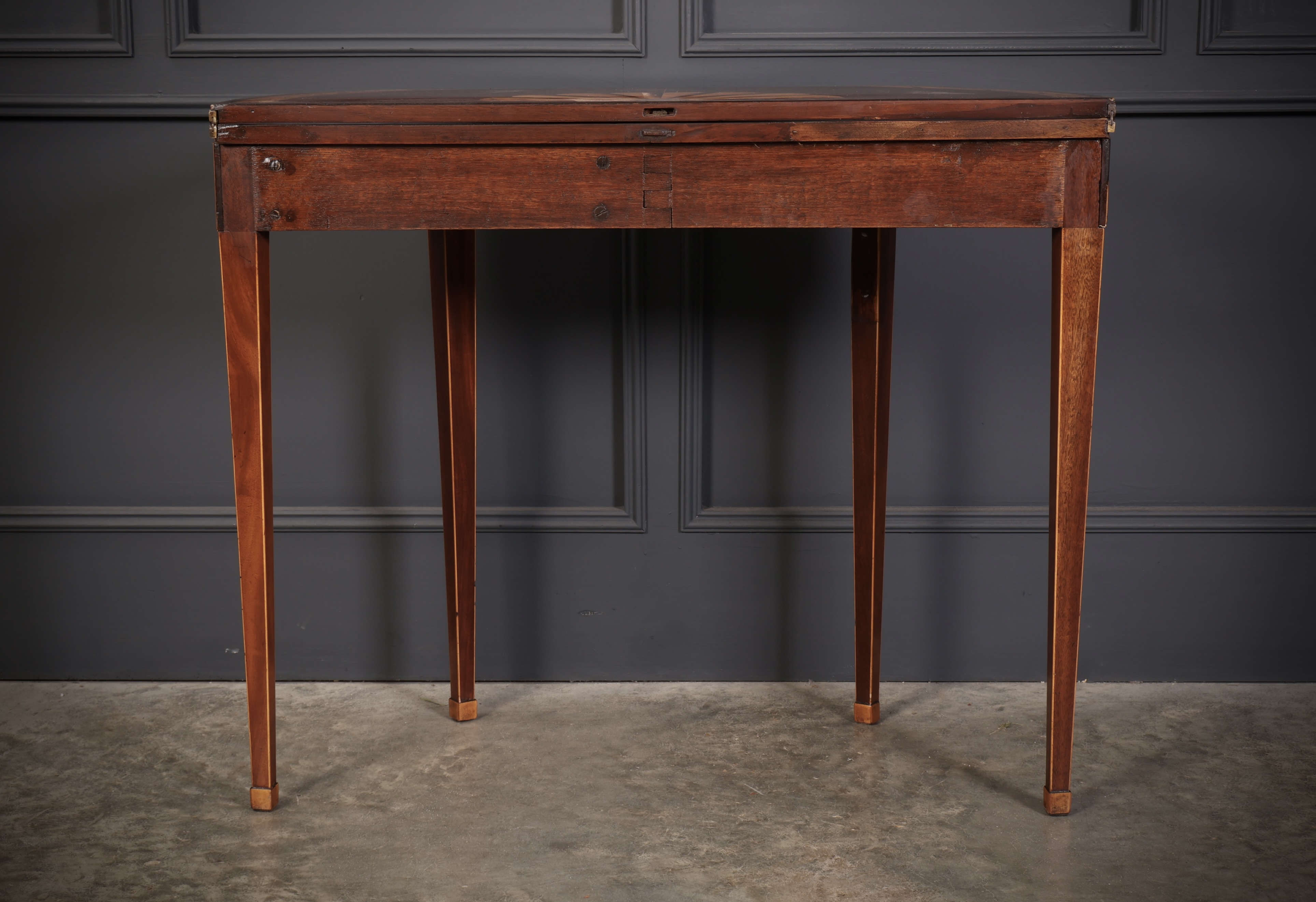 Rare 18th Century Marquetry Inlaid Tea Table - Image 15